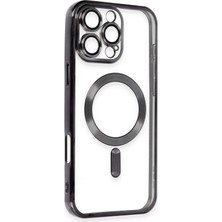 Mey Ithalat®  iPhone 16 Pro Max Kılıf Kross Magneticsafe Kapak - Siyah