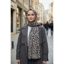Trend Nexus Leopar Desenli Dijitalsoft Şal