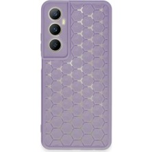 Mey Ithalat®  Realme C65 Kılıf Petek Silikon Kapak - Lila