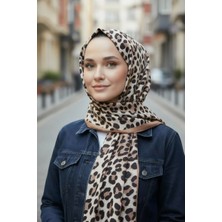 Trend Nexus Leopar Desenli Dijitalsoft Şal