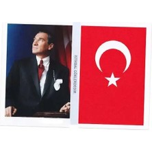 Paras Ticaret 10 Adet Küçük Sticker Mustafa Kemal Atatürk Türk Bayrağı Istikbal Göklerdedir 3 Lü Etiket Seti (Ebat: 16,8 cm x 12 Cm)