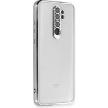 Bfs  Xiaomi Redmi Note 8 Pro Kılıf  Lensli Silikon - Gümüş