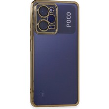 Mey Ithalat®  Xiaomi Poco X5 Pro 5g Kılıf  Lensli Silikon - Gold