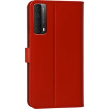 Mey Ithalat®  Huawei P Smart 2021 Kılıf Trend S Plus Kapaklı Kılıf - Kırmızı
