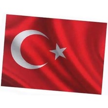 Paras Ticaret 10 Adet Küçük Sticker Türk Bayrağı Etiket A6 Bayrak Sticker Etiket (Ebat: 14,6 cm x 10,4 Cm)