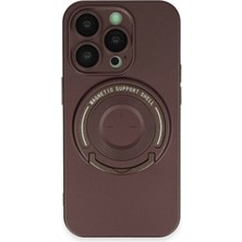 Mey Ithalat®  iPhone 13 Pro Kılıf Lukka Magneticsafe Kapak - Kahverengi