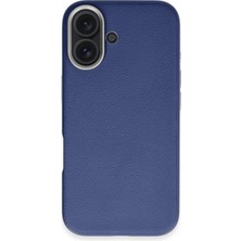 Mey Ithalat®  iPhone 16 Wonder Deri Magsafe Kapak - Lacivert