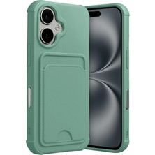 Mey Ithalat®  Apple iPhone 17 Kelvin Kartvizitli Silikon - Açık Yeşil