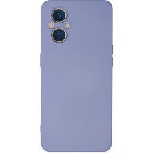 Mey Ithalat®   Reno 7 Lite Kılıf Nano Içi Kadife Silikon - Lila