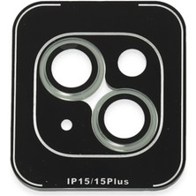 Mey Ithalat®  iPhone 15 Pvd Metal Kamera Lens - Açık Yeşil