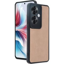 Mey Ithalat®   Reno 11F Kılıf Aras Deri Kapak - Pudra