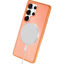 Mey Ithalat®  Samsung Galaxy S25 Ultra Star Magsafe Kapak - Turuncu