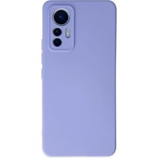 Mey Ithalat®  Xiaomi Mi 12 Lite Kılıf Nano Içi Kadife Silikon - Lila
