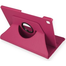 Mey Ithalat®  Samsung Galaxy P610 Tab S6 Lite 10.4 Kılıf 360 Tablet Deri Kılıf - Pembe