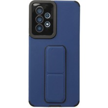 Mey Ithalat®  Samsung Galaxy A53 5g Kılıf Mega Standlı Silikon - Mavi