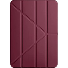 Mey Ithalat®  Huawei Matepad Pro 12.2 2025 Kalemlikli Mars Tablet Kılıfı - Mürdüm