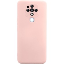 Mey Ithalat®  Tecno Camon 16 Kılıf Nano Içi Kadife Silikon - Pudra