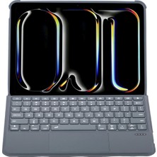 Mey Ithalat®  T5507D iPad Pro 11 (2022) Kılıf Palermo Ledli Klavyeli Standlı Tablet Kılıfı - Siyah