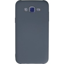 Mey Ithalat®  Samsung Galaxy J7 Kılıf Nano Içi Kadife Silikon - Gri