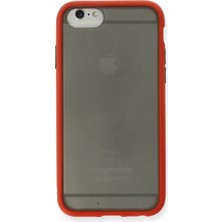Mey Ithalat®  iPhone 6 Kılıf Montreal Silikon Kapak - Kırmızı