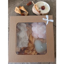 Doğal ​aşkın ve Estetiğin Işığı: El Yapımı Sanatsal Mum ve Biblo  Hediye Seti