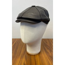 Hamze Peaky Blinders Ingiliz Model %100 Kuzu Derisi Kasket Şapka