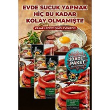 20 Paket Evde Sucuk Yapma Harcı (1 kg Kıyma Için 1 Paket 75 gr Sucuk Içi Baharat Harcı)