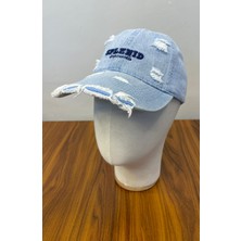 Hamze Denim Jean Kot Kumaş Vintage Model Cap Şapka
