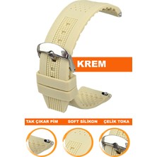  18mm-20mm-22mm-24mm saatlerle uyumlu soft silikon saat kordonu kayışı s01a16-c
