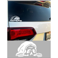 Sticker Usta Bagajdan Bakan Iskelet Araba Oto Motosiklet Sticker 00112