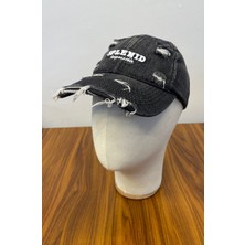 Hamze Denim Jean Kot Kumaş Vintage Model Cap Şapka