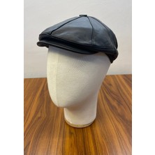 Hamze Peaky Blinders Ingiliz Model %100 Kuzu Derisi Kasket Şapka