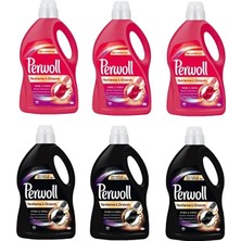 Perwoll 3 L x 6 Adet Siyahlar Için 3 Adet + Renkliler Için 3 Adet Sıvı Çamaşır Deterjanı