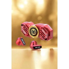 HERŞEYBURDAMODA Kırmızı Kablosuz Bluetooth Kulaklık Stres Çarklı Kulaklığı