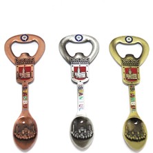 Najmaddin Istanbul Temalı Metal Magnet ve Açacak Kaşık Tasarımlı