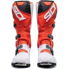 Sidi Sıdı Crossfıre 3 Red White Motosiklet Botları Yüksek Performanslı Su Geçirmez 43 Beden Koruma