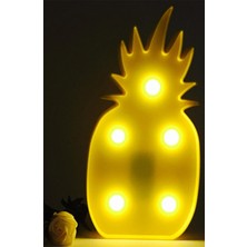 Çetiner Group® Ananas Şeklinde Ledli Dekoratif Eğlenceli Çocuk Gece Lambası