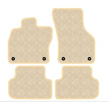 3 Tıkla Toyota Corolla 2019 ve Sonrası Halı Paspas Seti Bej