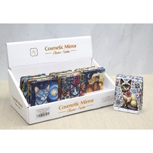 Najmaddin Kedi Taşlı El Aynası Dikdörtgen Ince