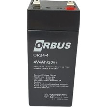 Orbus Hsyn_şarjlı Market ve Pazarcı Terazisi Için 4V 4AH Akü 4V 4AH Akü Kuru Tip Bakımsız Akü (4V4AH/20HR Rechargeable Battery)