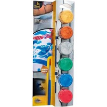 NW NessiWorld Metalik Fırçalı Suluboya Yıkanabilir 6X25 ml