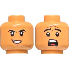 LEGO Minifigür Parçaları: Kafa: 3626PB2639