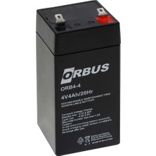 Hsyn_orbus 4 Volt 4 Amper Akü 4V4AH Akü 4V 4AH Aku 4V 4AH Akü Terazi Işıldak Aküsü Bataryası 4V 4AH Akü Kuru Tip Bakımsız Akü