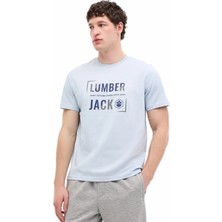 Lumberjack ml Okına 11ID1-104 6fx Mavi Erkek Kısa Kol T-Shirt