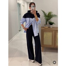 Noa Noa Kapüşonlu Gömlek Pantolon Takım