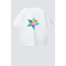 Monila Kız Çocuk Pamuklu Bisiklet Yaka T-Shirt