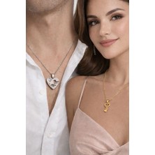 Nati Co Özel Tasarım Kalpli Anahtar Kolye Seti