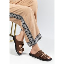 Suins Shoes Suins Barbara Model Çift Tabanlı Ortopedik Kadın Terlik