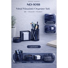 Need Masaüstü Perfore 3lü Lacivert Kalemlik Seti ND-1018