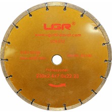 UGR 230 mm Elmas Daire Testere – Soketli / 230×2,4×7,0×22,23 mm / Maks. 6600  – Sert Malzemeler Için